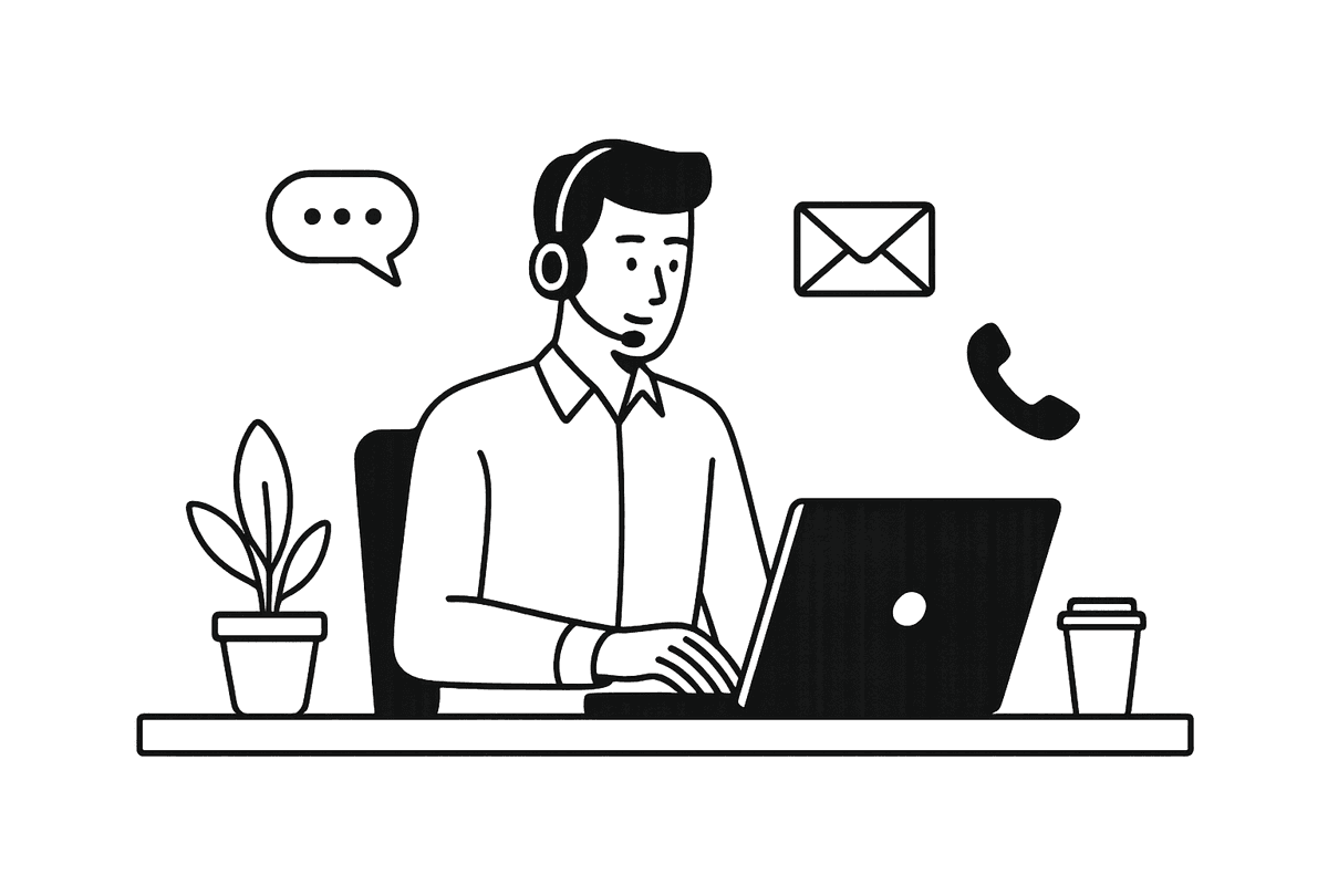 Contact illustration